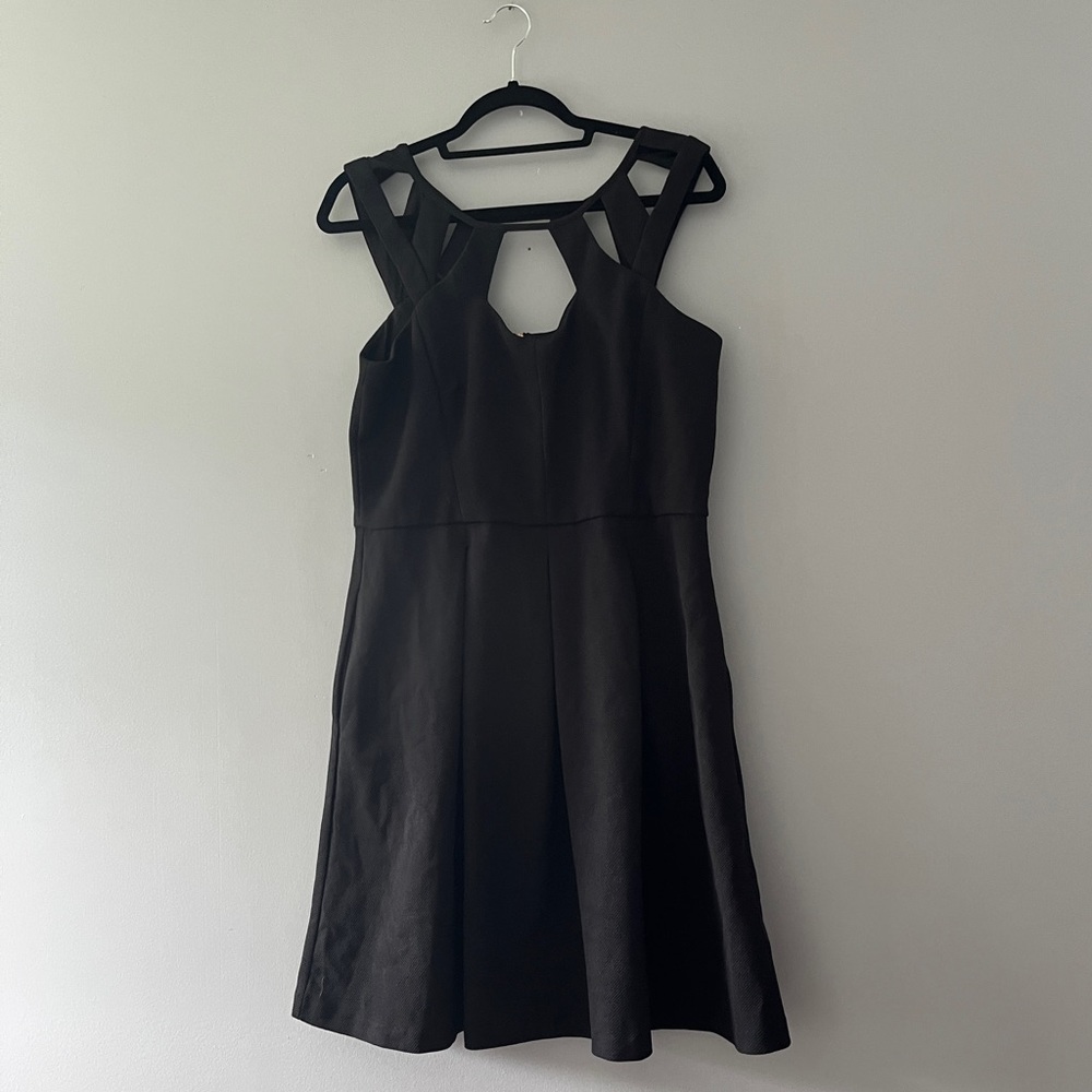 Betsey Johnson Little Black Dress Sleeveless Cutout Size 12